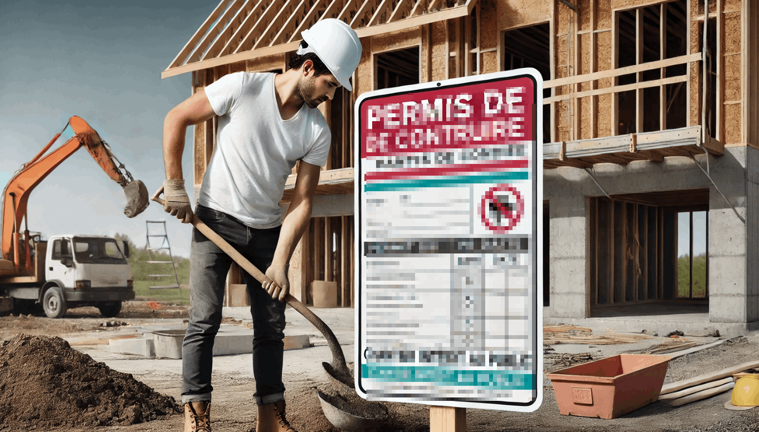 panneau permis de construire